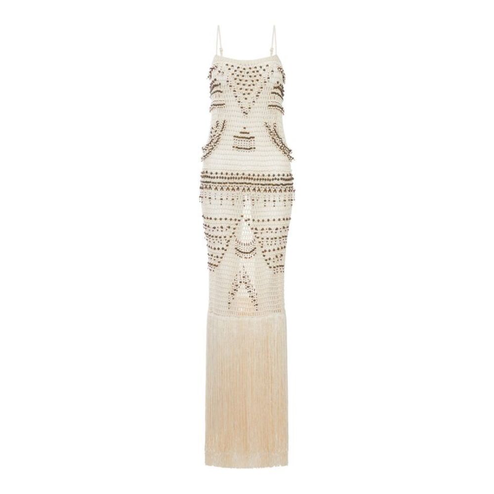 Bless Women Takara Long Dress With Fringes